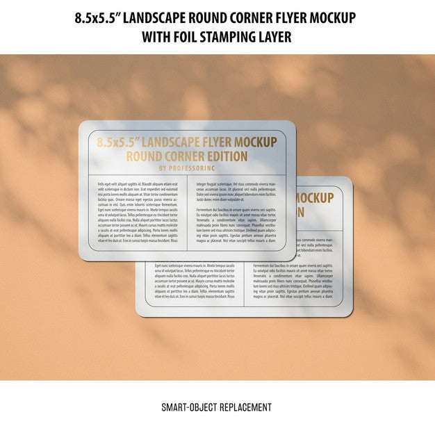 Free 8.5X5.5 Landscape Flyer Mockup Psd