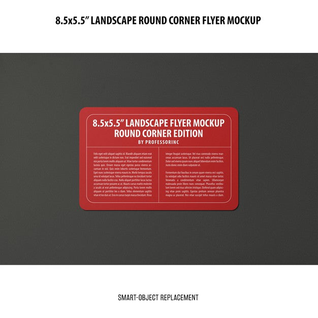 Free 8.5X5.5 Landscape Flyer Mockup Psd