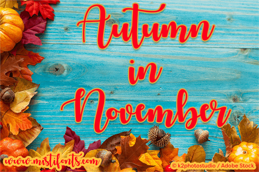 Free Autumn in November Font