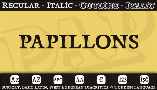 Free Papillons Font
