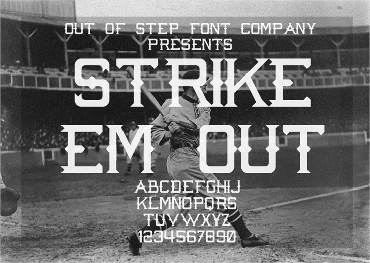 Free Strike \'Em Out Font