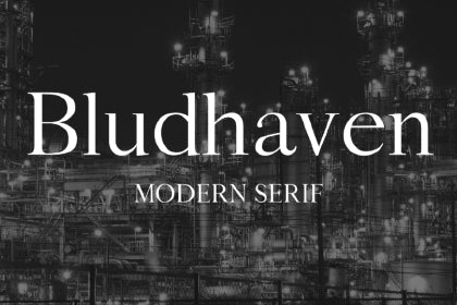 Free Bludhaven Serif Typeface