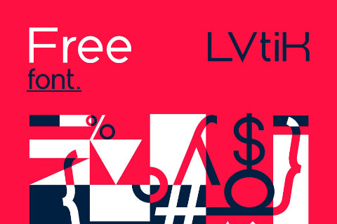 Free LVtiK Sans Typeface