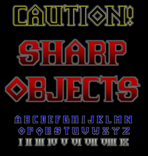 Free Sharp Objects NBP Font
