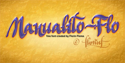 Free Manualito-Flo Font