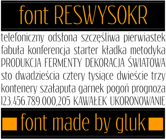 Free Reswysokr Font