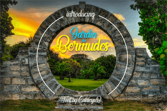 Free Jardin des Bermudes Font
