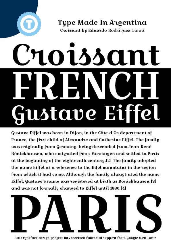 Free Croissant One Font