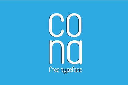 Free Cona Display Typeface