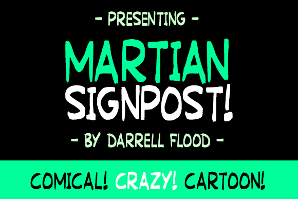 Free Martian Signpost Font