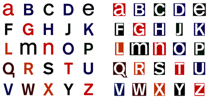 Free Mono Alphabet Font