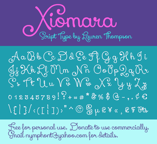 Free Xiomara Font