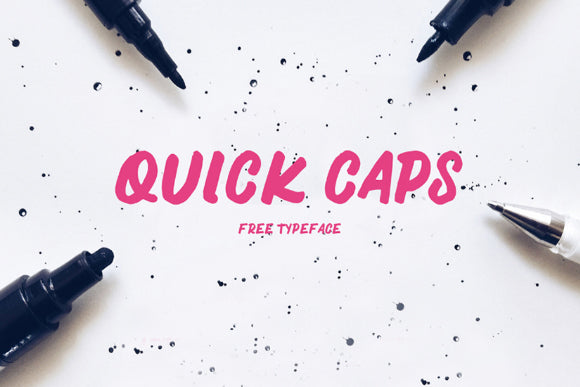 Free Quick Caps Typeface