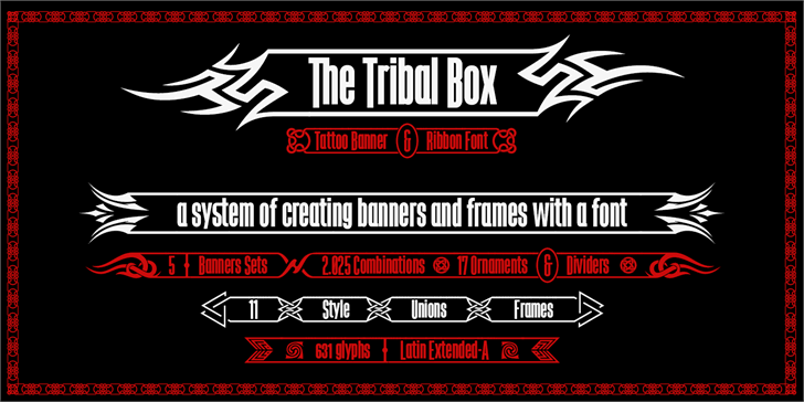 Free The Tribal Box Font