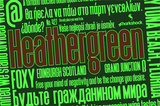 Free Heathergreen Font