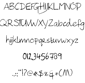 Free Hanoded Hand Font