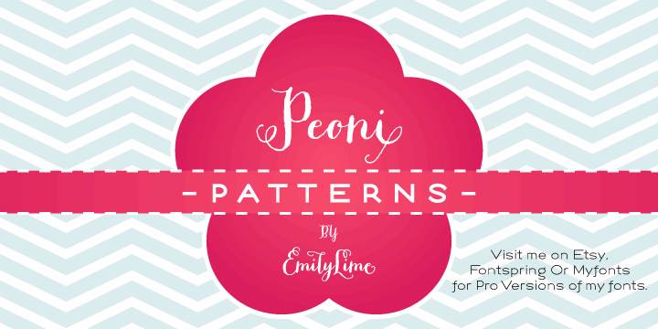 Free Peoni Patterns Font