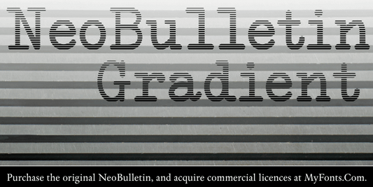 Free NeoBulletin Gradient Font