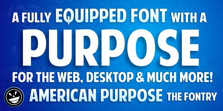 Free American Purpose Font