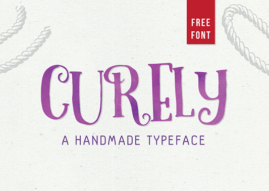 Free Font Curely with bonus included