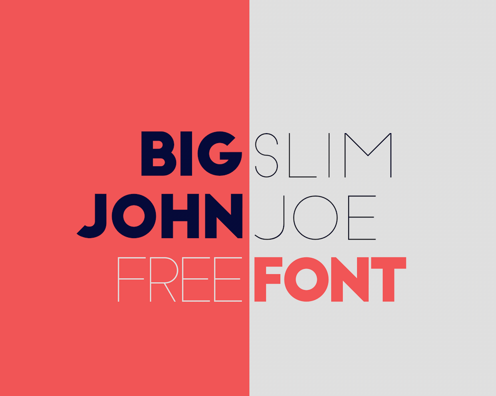 Big John and Slim Joe Font - Free Download