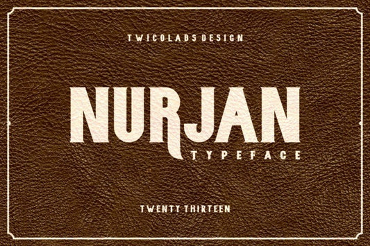 Free Font Nurjan Typeface