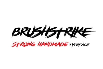 Free Brushstrike Font
