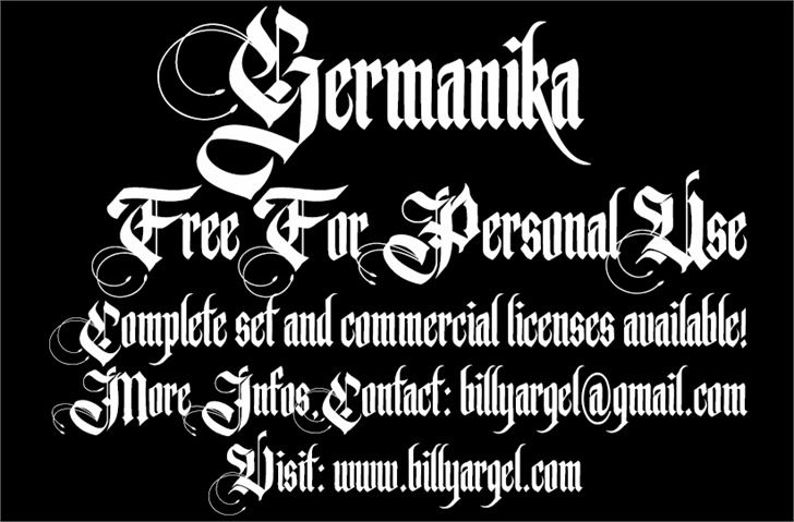 Free Germanika Font