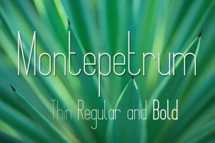 Free Font Montepetrum Font with 3 Weights