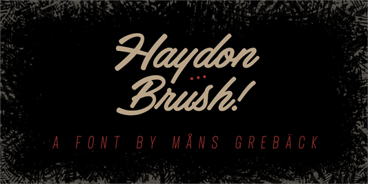 Free Haydon Brush Font