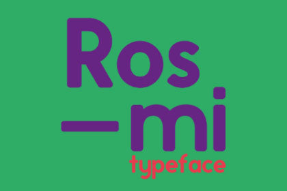 Free Rosmi Sans Typeface