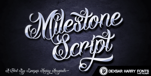 Free DHF Milestone Script Font