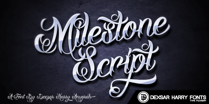 Free DHF Milestone Script Font