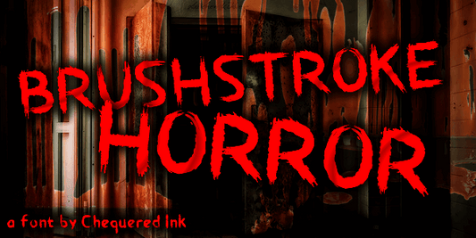 Free Brushstroke Horror Font
