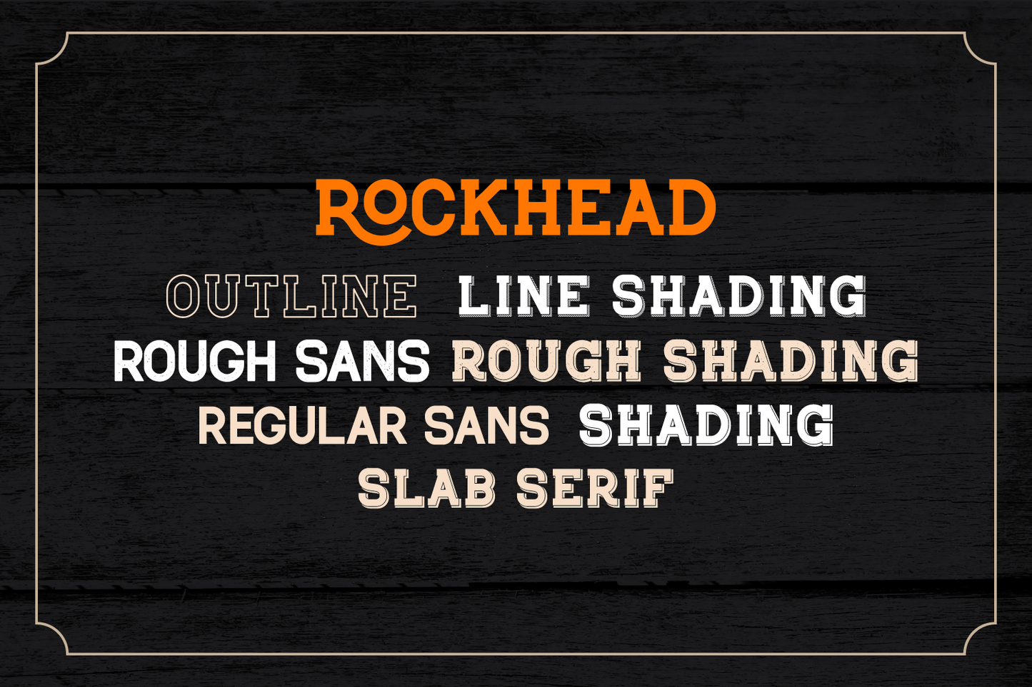 Rockhead - Free Modern Vintage Sans Serif Font