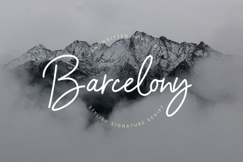 Barcelony - Free Signature Script Font