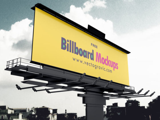 Free Billboard Mockup Set