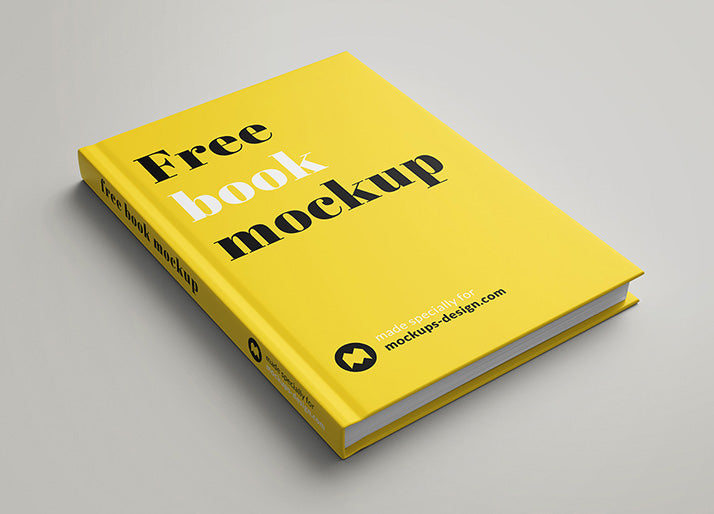 Free 7 Views of Realistic Modern Book Mockup
