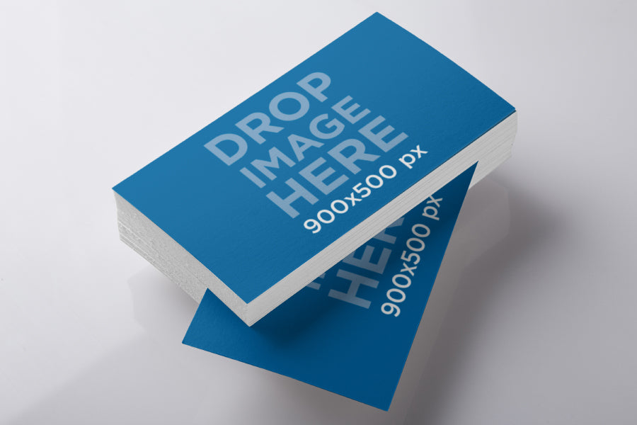 Free Business Card Stack PSD Mockup