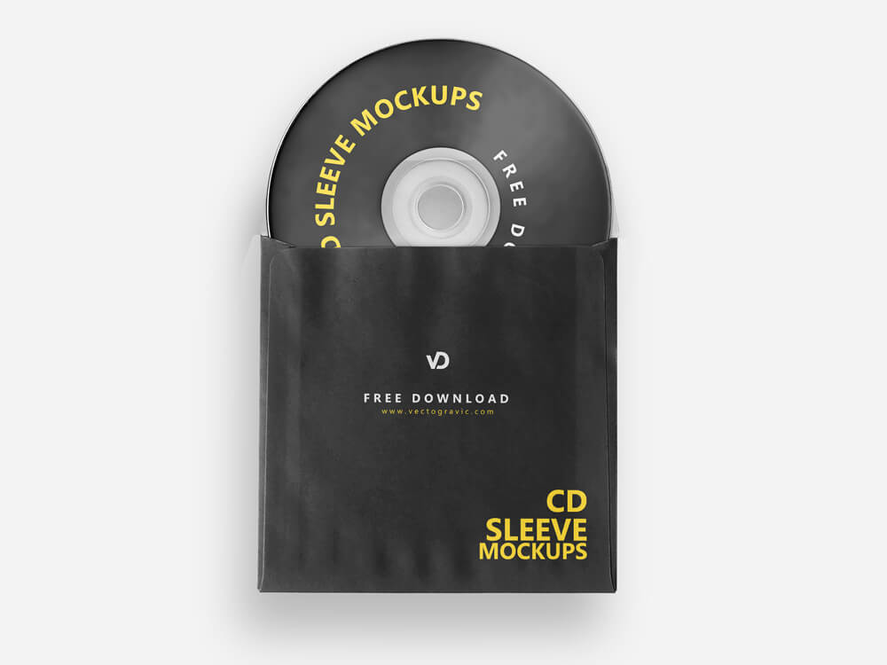 Free CD Sleeve Mockups