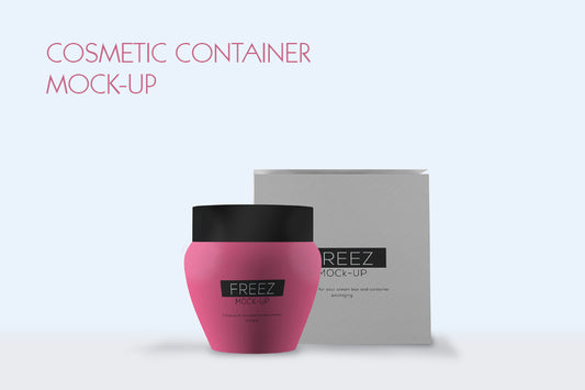 Free Cosmetics Containers Packaging Mockup