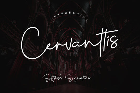 Free Cervanttis Signature Script Font