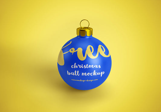 Free Clean Christmas Ball Mockups