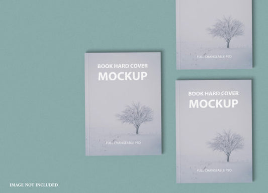 Free Close Up on Luxury Book Cover Mockup PSD