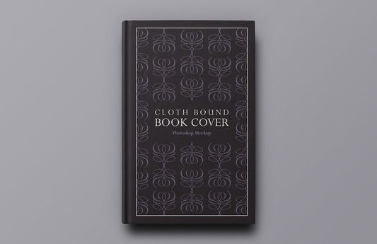 Free Cloth Bound Book Cover Mockup