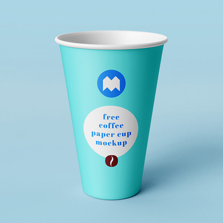 Free Clean paper Coffee Cup or Mug Mockup
