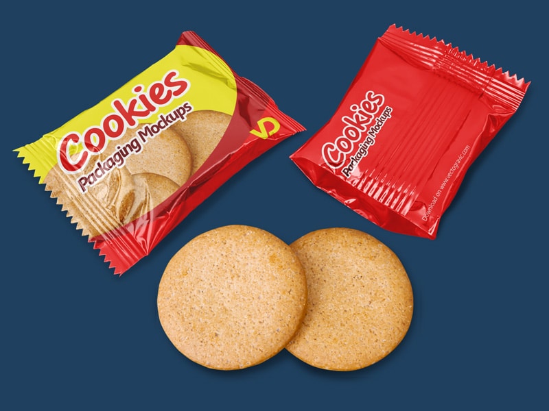 Free Cookies Packaging Mockups