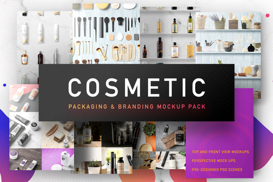Free Big Collection of Cosmetic Packaging Mockups