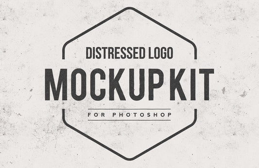 Free Distressed Logo Mockup Kit (Download)