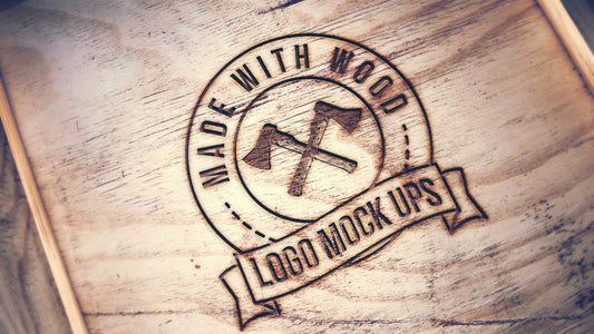 Free Engraved Wood MockUp